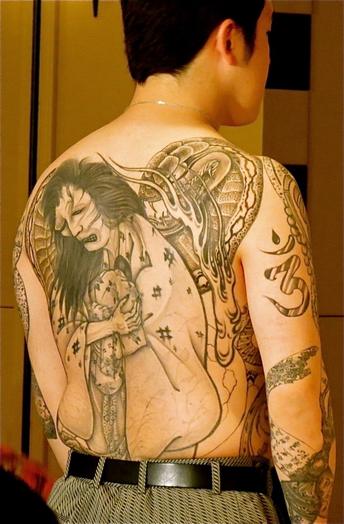 Tattoo on the back of the son of Horiyoshi III, who will become Horiyoshi IV someday