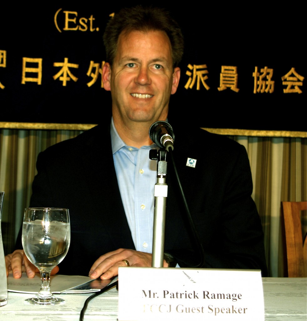 Patrick Ramage, Director of the International Fund for Animal Welfare Global Whale Programme gave a press conference in Tokyo yesterday