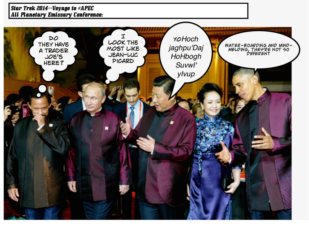 Klingon Warlord Xi hosts UFP conference but not all goes well. 